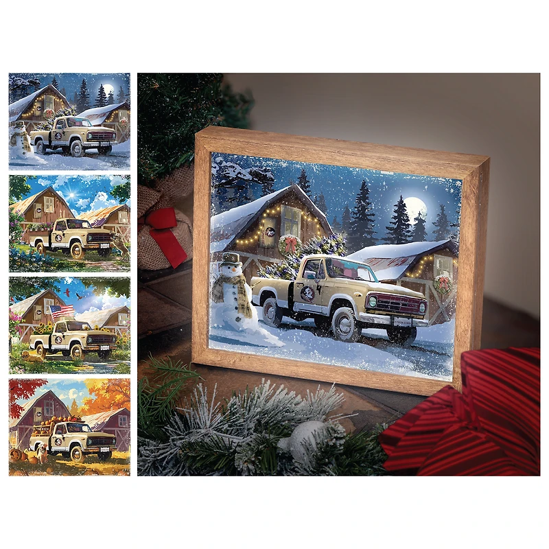 Florida State Seminoles 12" x 11" Four Seasons LED Light Box