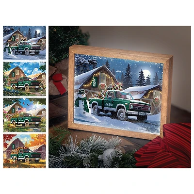 New York Jets 12" x 11" Four Seasons LED Light Box