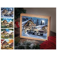 New Orleans Saints 12" x 11" Four Seasons LED Light Box