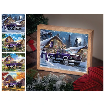 Minnesota Vikings 12" x 11" Four Seasons LED Light Box