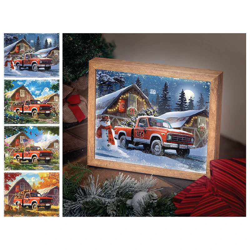 Cincinnati Bengals 12" x 11" Four Seasons LED Light Box