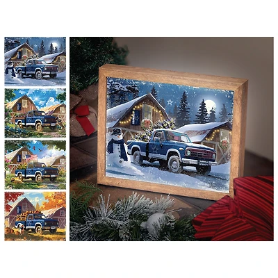 Dallas Cowboys 12" x 11" Four Seasons LED Light Box
