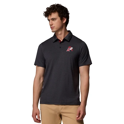 Men's Columbia Black Arkansas Razorbacks Tech Trail Polo