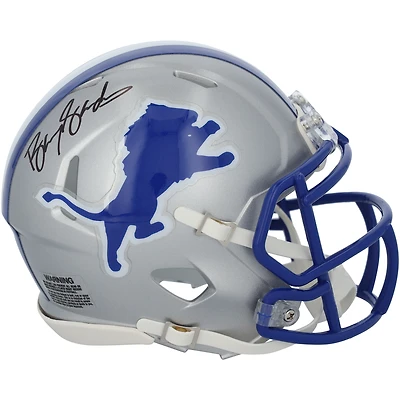 Barry Sanders Detroit Lions Autographed Riddell 1983-2002 Throwback Speed Mini Helmet