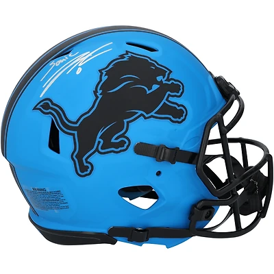 Jahmyr Gibbs Detroit Lions Autographed Riddell Rave Speed Authentic Helmet with "Sonic" Inscription