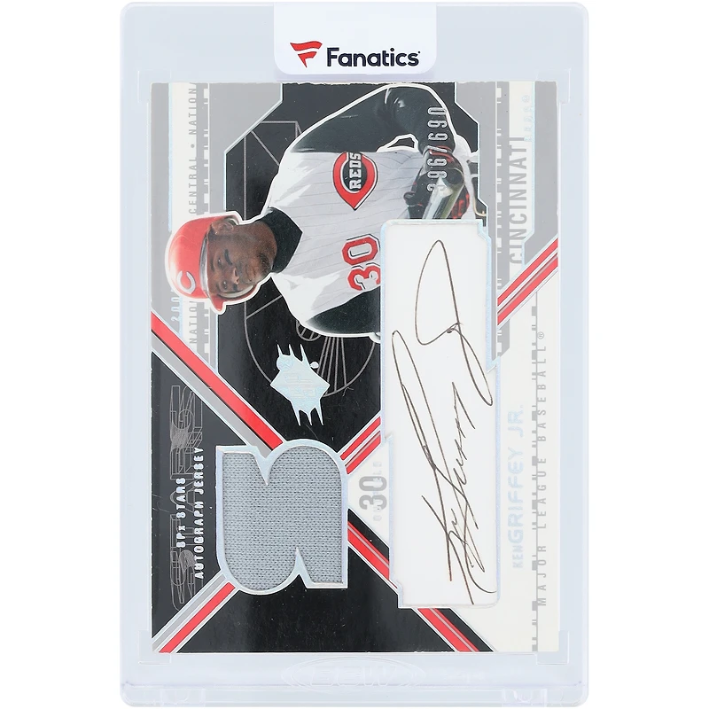 Ken Griffey Jr. Cincinnati Reds Autographed 2003 Upper Deck SPx Stars GU Jersey Relic #S-KG #396/690 Card