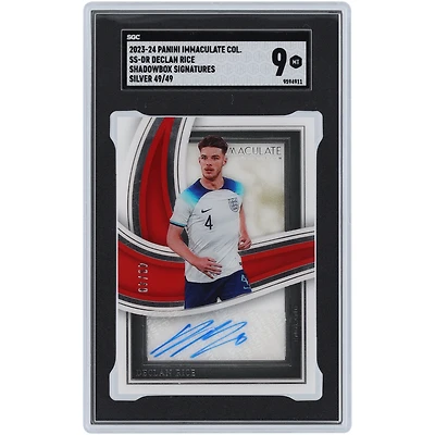 Declan Rice England National Team Autographed 2023-24 Panini Immaculate #SS-DR #49/49 SGC Authenticated 9 Card