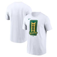 Men's Nike White Athletics Script T-Shirt