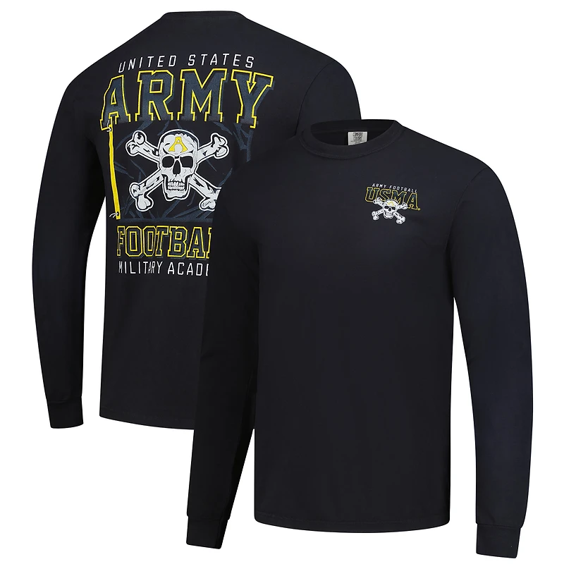 Men's Black Army Knights Hyper Local Long Sleeve T-Shirt