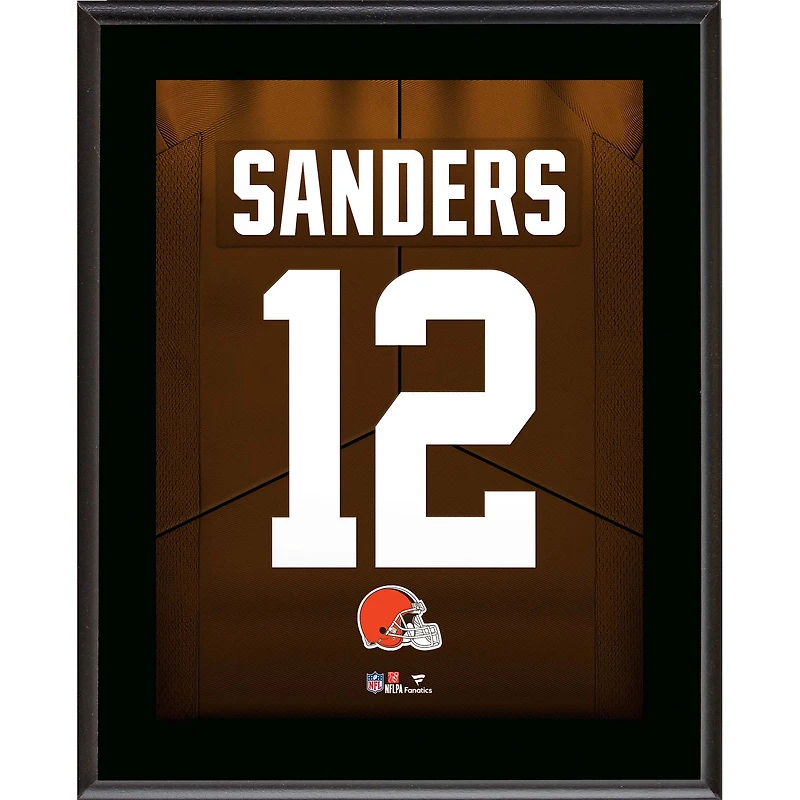 Shedeur Sanders Cleveland Browns 10.5" x 13" Jersey Number Sublimated Player Plaque