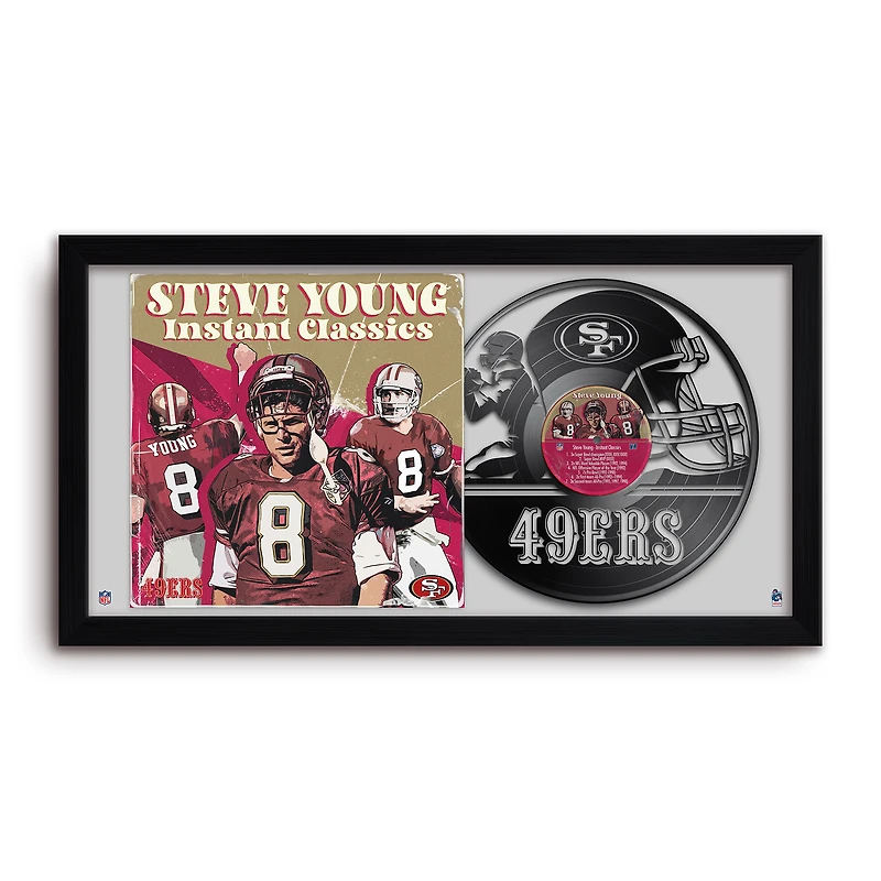 Steve Young San Francisco 49ers 14" x 26" Framed Art Vinyl Album Print