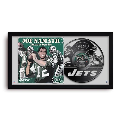 Joe Namath New York Jets 14" x 26" Framed Art Vinyl Album Print