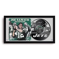 Joe Namath New York Jets 14" x 26" Framed Art Vinyl Album Print