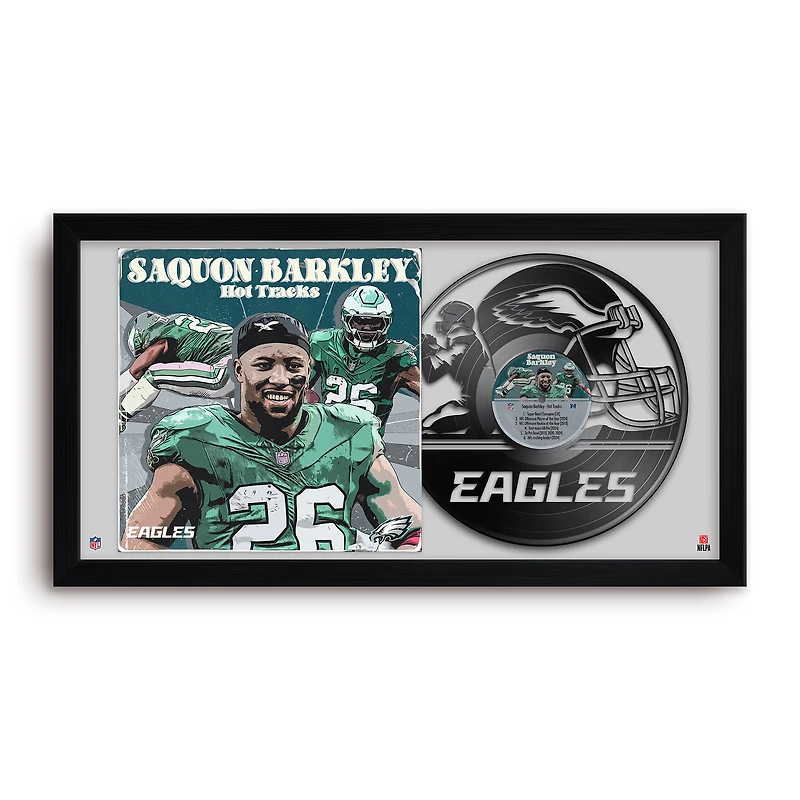 Saquon Barkley Philadelphia Eagles 14" x 26" Framed Art Vinyl Album Print
