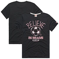 Unisex Homage  Charcoal Inter Miami CF MLS x Ted Lasso Believe Graphic Tri-Blend T-Shirt