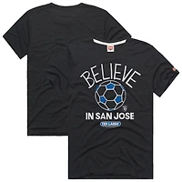 Unisex Homage  Charcoal San Jose Earthquakes MLS x Ted Lasso Believe Graphic Tri-Blend T-Shirt
