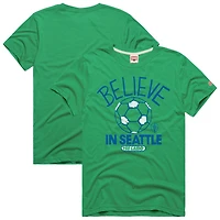 Unisex Homage  Green Seattle Sounders FC MLS x Ted Lasso Believe Graphic Tri-Blend T-Shirt