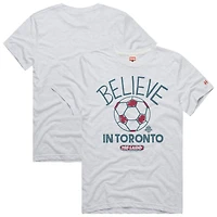 Unisex Homage  Ash Toronto FC MLS x Ted Lasso Believe Graphic Tri-Blend T-Shirt