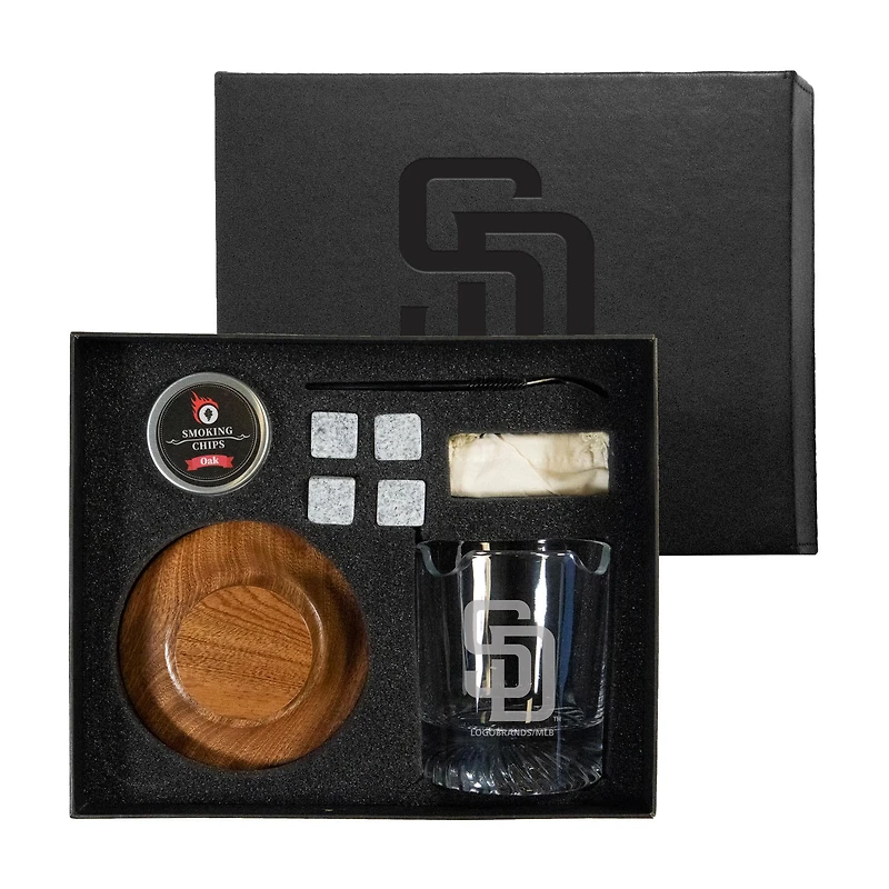 San Diego Padres Nine-Piece Whiskey Smoke Set