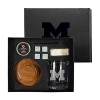 Michigan Wolverines Nine-Piece Whiskey Smoke Set