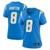 Women's Nike Omarion Hampton  Powder Blue Los Angeles Chargers Team Game Jersey