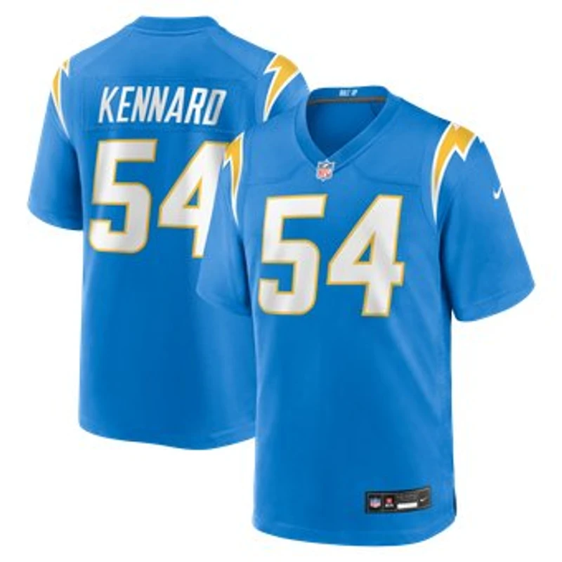 Men's Nike Kyle Kennard  Powder Blue Los Angeles Chargers Team Game Jersey