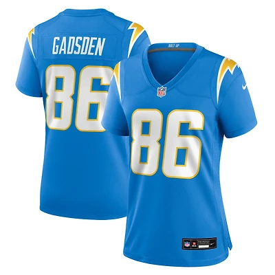 Women's Nike Oronde Gadsden  Powder Blue Los Angeles Chargers Team Game Jersey