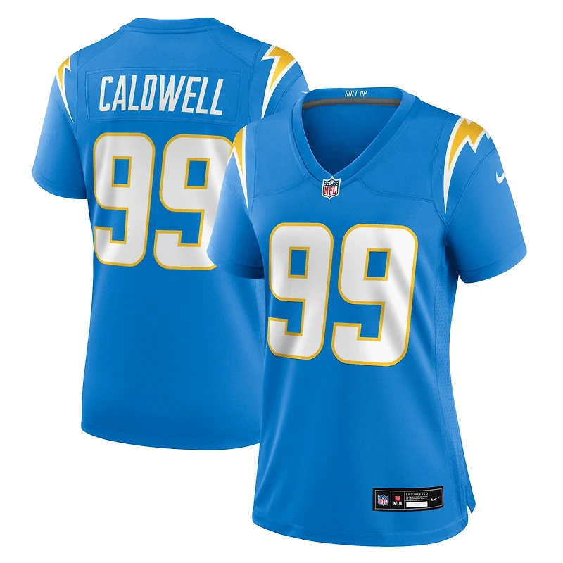 Women's Nike Jamaree Caldwell  Powder Blue Los Angeles Chargers Team Game Jersey