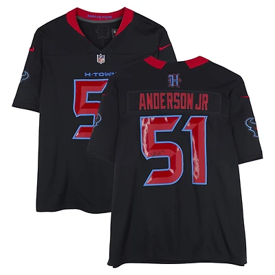 Will Anderson Jr. Houston Texans Autographed Navy Nike Alternate Vapor F.U.S.E. Limited Jersey