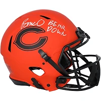 Rome Odunze Chicago Bears Autographed Riddell Rave Speed Authentic Helmet with "Bear Down" Inscription