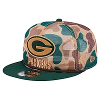 Men's New Era Camo Green Bay Packers Duck Camo 9FIFTY Snapback Hat