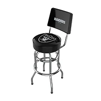 Imperial Black Las Vegas Raiders Chrome Bar Stool