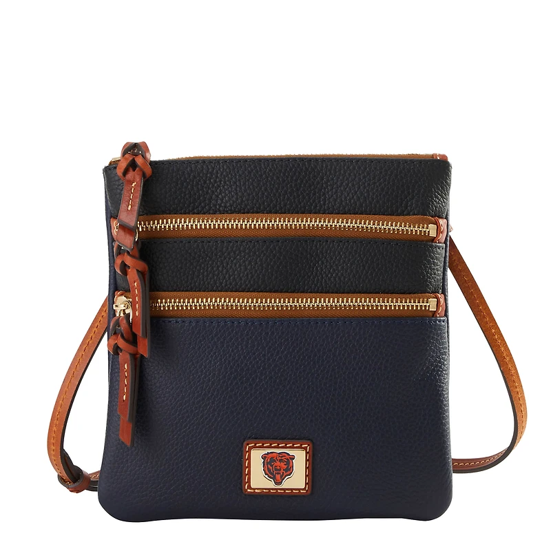 Dooney & Bourke Chicago Bears Team Logo Halftime Triple Zip Crossbody Bag