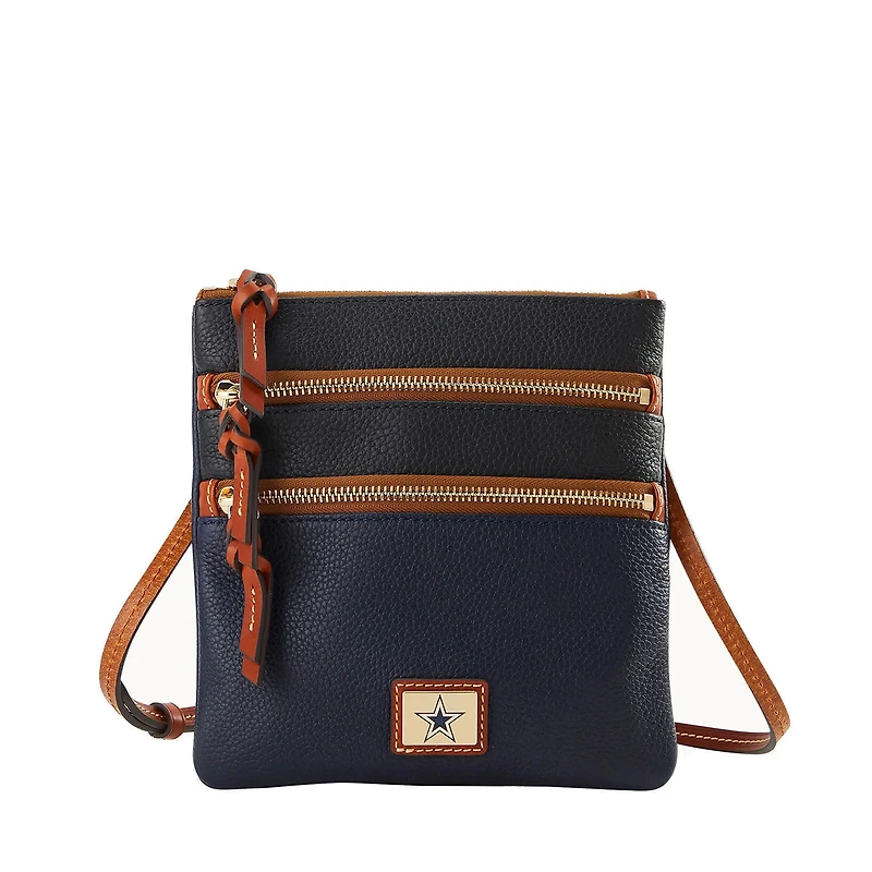 Dooney & Bourke Dallas Cowboys Team Logo Halftime Triple Zip Crossbody Bag