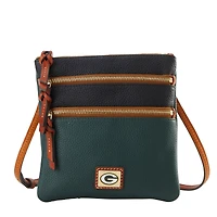 Dooney & Bourke Green Bay Packers Team Logo Halftime Triple Zip Crossbody Bag