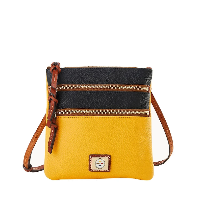 Dooney & Bourke Pittsburgh Steelers Team Logo Halftime Triple Zip Crossbody Bag
