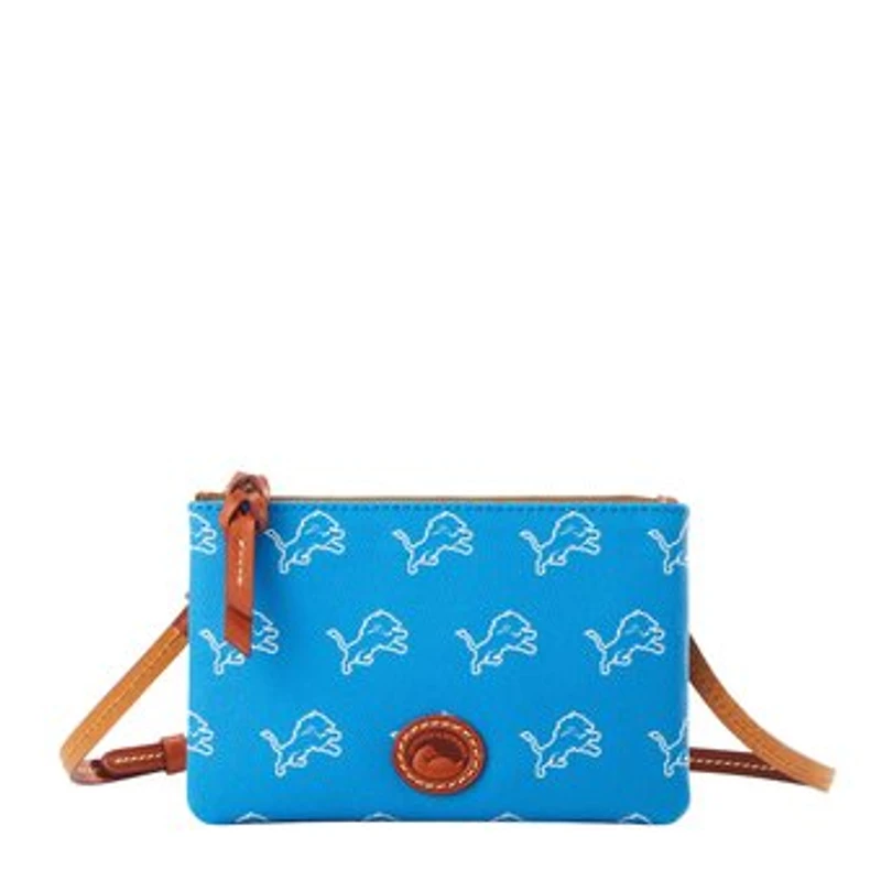 Dooney & Bourke Detroit Lions Top Zip Crossbody Bag
