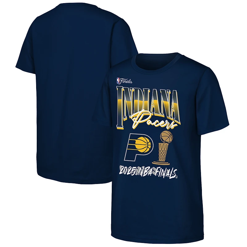 Youth  Navy Indiana Pacers 2025 NBA Finals Bold T-Shirt