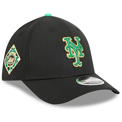 Men's New Era  Black New York Mets 2026 St. Patrick's Day 39THIRTY Flex Hat