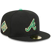 Men's New Era  Black Atlanta Braves 2026 St. Patrick's Day 59FIFTY Fitted Hat