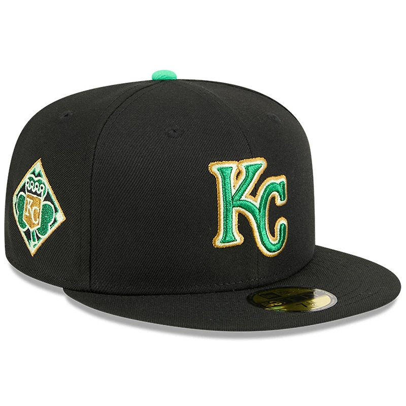 Men's New Era Black Kansas City Royals 2026 St. Patrick's Day 59FIFTY Fitted Hat
