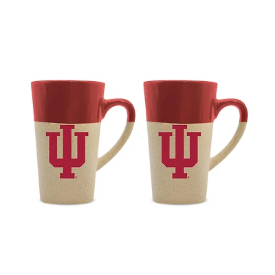 Indiana Hoosiers 16oz. Two-Pack Ceramic Mug Set