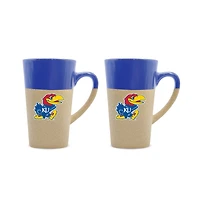 Kansas Jayhawks 16oz. Two-Pack Ceramic Mug Set