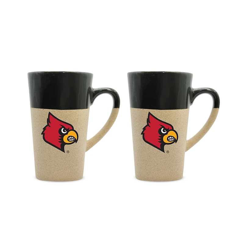 Louisville Cardinals 16oz. Two-Pack Ceramic Mug Set