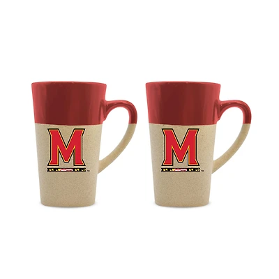 Maryland Terrapins 16oz. Two-Pack Ceramic Mug Set