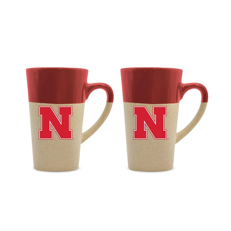 Nebraska Huskers 16oz. Two-Pack Ceramic Mug Set