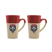 New Mexico Lobos 16oz. Two-Pack Ceramic Mug Set