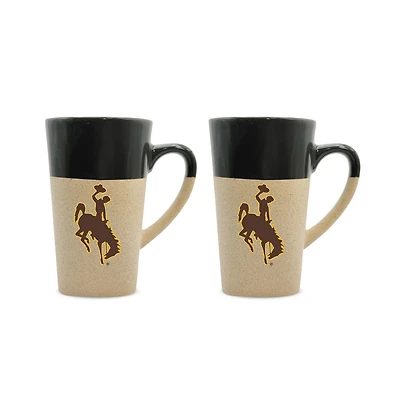 Wyoming Cowboys 16oz. Two-Pack Ceramic Mug Set