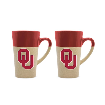 Oklahoma Sooners 16oz. Two-Pack Ceramic Mug Set