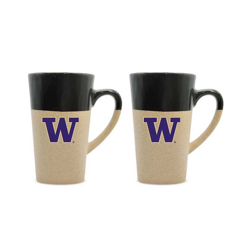 Washington Huskies 16oz. Two-Pack Ceramic Mug Set